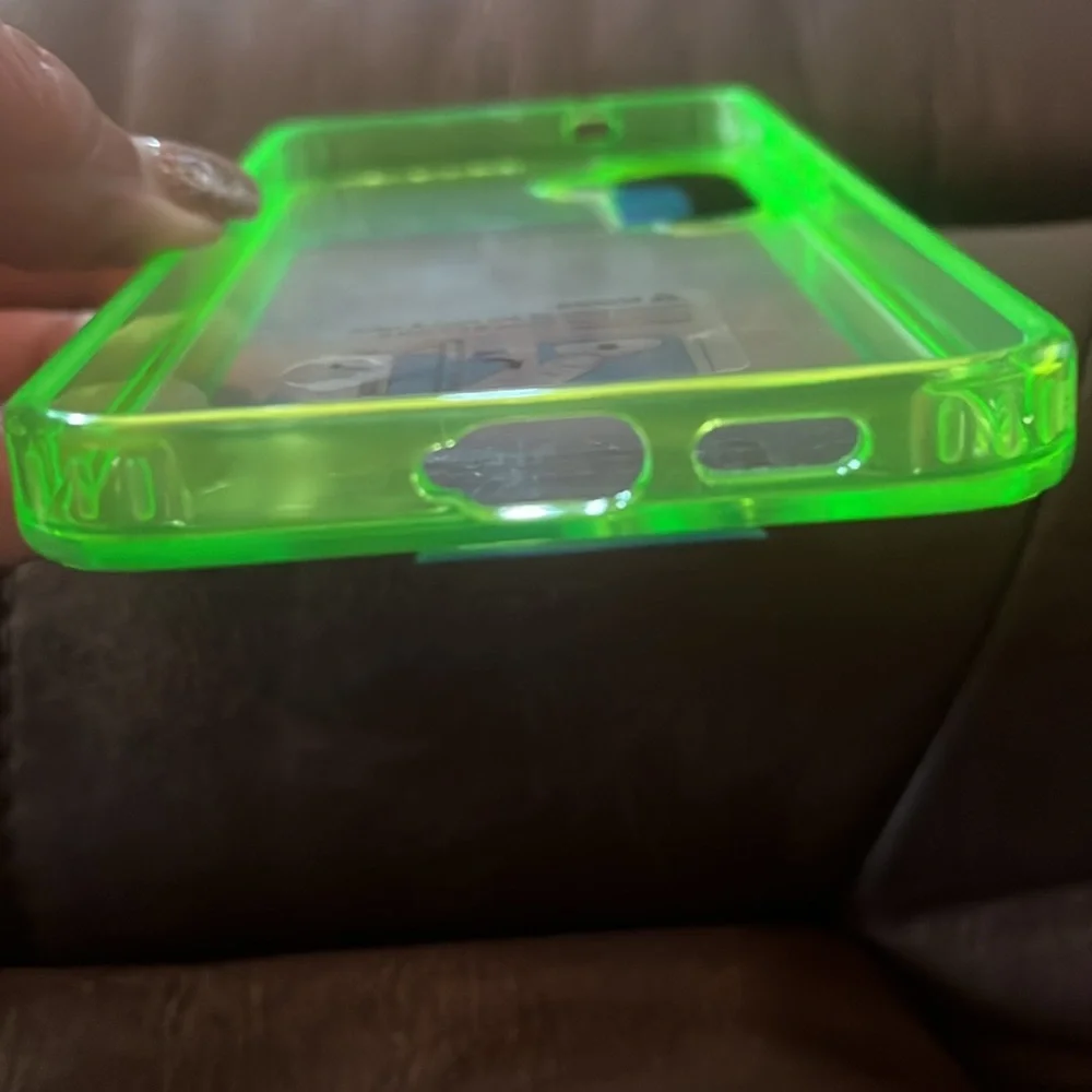 New Acrylic Neon Green Phone Case for Samsung Galaxy S24Plus